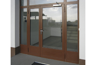Prosklená stěna Jansen 3 s vnějšími dveřmi