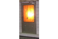 Požární dveře jednokřídlé při zkoušce odolnosti 2